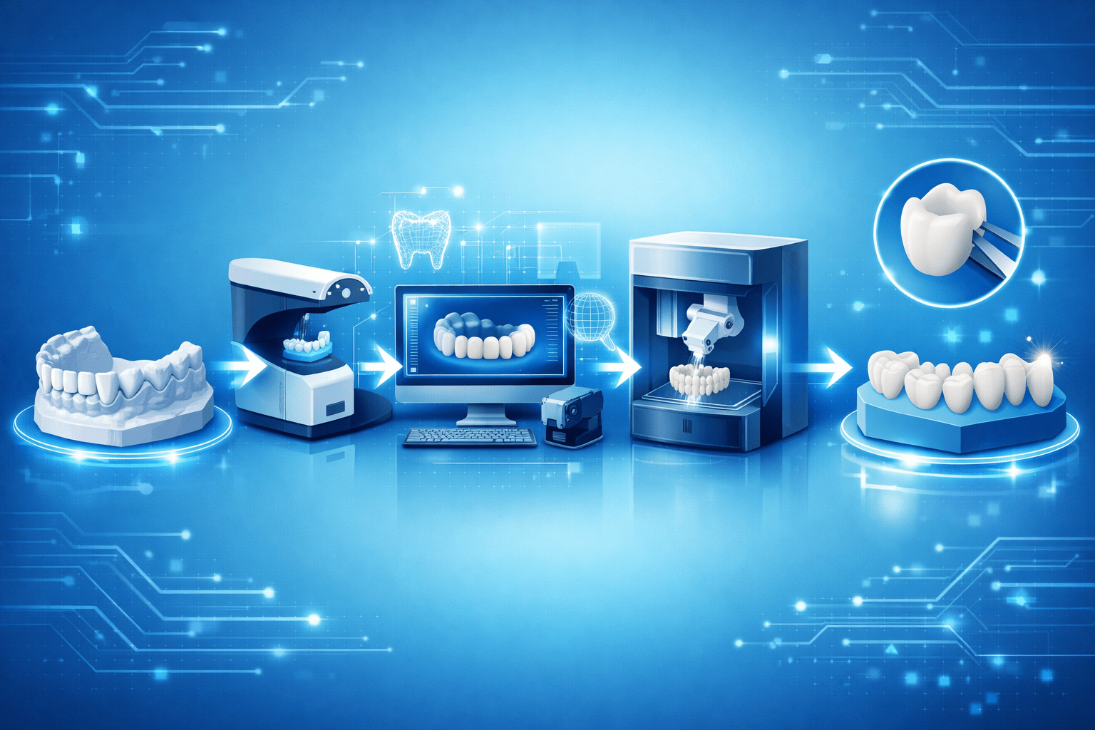 Standard Workflow for Managing Dental Cases: From Reception to Delivery