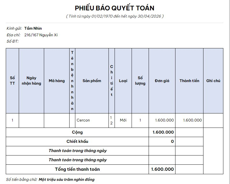 DentalSO Documents and Templates - Phần mềm quản lý labo nha khoa giá rẻ, cho dùng thử miễn phí