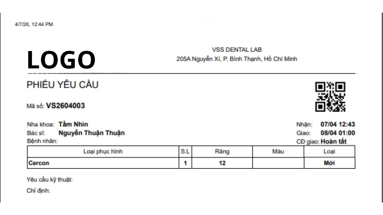 DentalSO Documents and Templates - Phần mềm quản lý labo nha khoa giá rẻ, cho dùng thử miễn phí